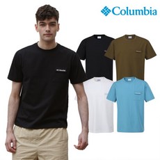컬럼비아 유니 포켓 포인트 로고 반팔 티셔츠 C22 YMD605