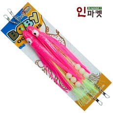 씨타임 꼴뚝 문어채비 쭈꾸미 갑오징어 낚시 채비, 뉴꼴뚝문어채비 핑크