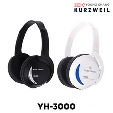 [프리버드] Kurzweil 커즈와일 헤드폰 YH-3000, 화이트