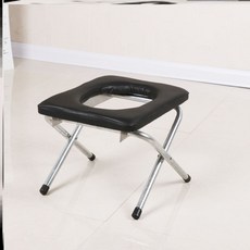배변보조용품 좌변기 임산부 좌변 편리한의자 받침대 편안한 변기 푸세식 가정용 시골 좌석, T08-귤흑 28cm높은블랙 색의자, 1개