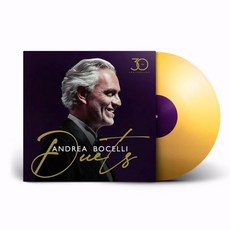 Andrea Bocelli (Artist) LP판 더 듀엣 - 30주년 기념 네온 앰버 LP 아마존 단독 - lp음반