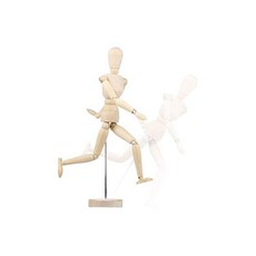 Folove 그림 인형 나무 모델 간이 만화 모형 마네킹 관절 소체 용 예술 작화 스케치 연습 인테리어 소품, 1개