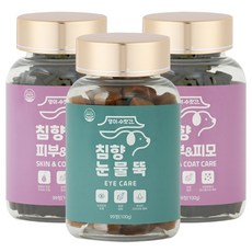 강아지 눈 관절 심장 피부영양제 아토피 피부병 슬개골탈구 백내장 눈물자국 댕이수랏간 침향 눈물뚝 피부&피모 심장튼튼 관절쌩쌩 100g, 1개, 피부&피모 2개+눈물뚝