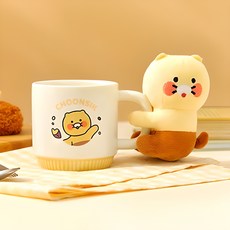 카카오프렌즈 춘식이 허그 머그 300ml + 인형 세트, 혼합색상, 1세트 혼합색상, 1세트