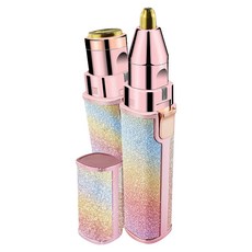 솜털정리 눈썹 트리머 제모 정리펜 USB 충전식 눈썹 제모기, A 무지개