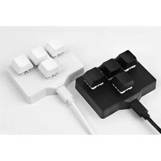 매크로 방향키 키보드 USB 미니 게이밍 노트북 4키, 1개, 유선/블랙 4키(흑축)