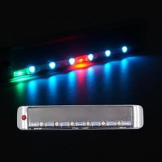D22 태양열 크롬사각 26패턴 LED 경광등, 쿠팡 본상품선택, 1개