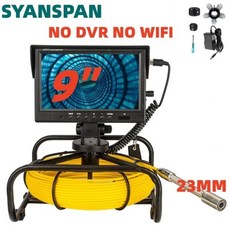 산업용 배관 내시경 카메라 탐지기 파이프 검사 DVR 16GB FT 카드 SYANSPAN 하수도 배수구 IP68 8500MHA 배터리, 1개 - dvr16