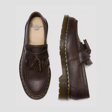 Dr.Martens ADRIAN CRAZY HORSE LEATHER TASSEL LOAFERS 30917201 DARK BROWN CRAZY HORSE