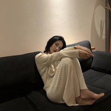 랩니트원피스 뜨개질원피스 저지원피스 헵번풍 눈길을 끄는 티 멈추다 여성 겨울 가을 배합 코트 의 롱스웨터 무릎넘어 소흑
