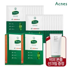 [맨소래담] 아크네스 진정케어 3종 (토너패드70매+마스크팩10매+모이스처크림60ml)+(, 상세 설명 참조