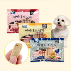 벨버드 반려견 비엔나 소시지 30p, 오리 + 야채 혼합맛, 6개