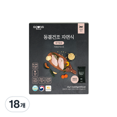 펫푸드궁 동결건조 자연식 닭가슴살 CAT 6개, 10g, 18개
