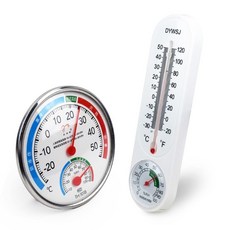 반영구 아날로그 온습도계 실내 온도 습도 측정기, 결이용 타원형, 1개