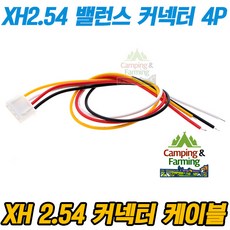 XH2.54 26AWG 밸런스 케이블 커넥터 하네스 20cm 4P, 1개