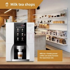 커피자판기 믹스커피자판기 탁상 전자동 커피 자동 기 커피메이커, 220240V 5060Hz+미국