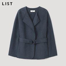 [리스트(LIST)] 벨티드 칼라리스 핸드메이드 재킷_TWHJKL80070_ID