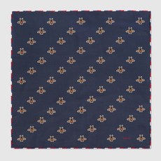 Gucci Bees print silk pocket square 497910 4G001 4000