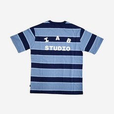[정품 보증] 아이앱 스튜디오 스트라이프 티셔츠 블루 화이트 IAB Studio Striped T-Shirt Blue White
