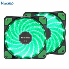 12VDC 3P IDE 4pin 120mm PC 컴퓨터 16dB 울트라 사일런트 15 led 케이스 팬 히트 싱크 쿨러 냉각 방진 고무 12CM 팬|팬 & 쿨링|, 1개, white, 15leds