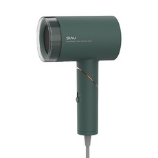 미용실드라이어 헤어드라이기 헤어드라이어기 시 항 전기 모발 보호용 저방사능 산모 임산부 가정용 접이식 송풍통, 클래식 그린
