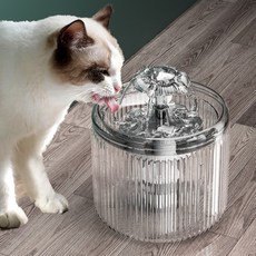 물 그릇 고양이 식수대 자동 순환 저소음 분수, 더블 필터 엘리먼트 4 개 구매시 4 개 무료 총, 1개