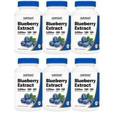 뉴트리코스트 블루베리 추출물 8000mg, 180정, 6개