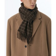 무신사 스탠다드 MUSINSA STANDARD 에센셜 그리드 체크 머플러 [브라운] MEDMU708-BR 145732
