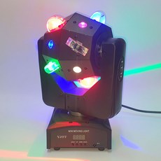 YJST 반달미니무빙 LED 노래방 무대 특수 조명 싸이키, 바디블랙, 미니무빙