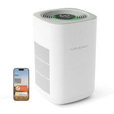 Airversa HomeKit 스레드가 있는 공기 청정기 3단계 H13 트루 헤파 필터 스마트 에어 클리너 94.4제곱미터(1000제곱피트) Purelle AP2, Apple Home Thread