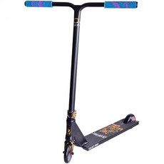 CLAS FOX 프로 프리 스턴트 스쿠터 110mm 바퀴 킥 스쿠터HIC 압축 시스템 전문 트릭 BMX 성인용, Rainbow