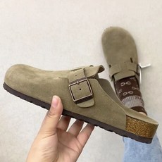 버켄스탁 보스턴 Birkenstock 슬리퍼 시어링 남성 사무실 클로그 앤티크포트