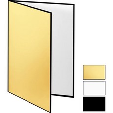메킹 17x12 인치 3 in 1 라이트 리플렉터 사진 판지 정물화 제품 및 음식 촬영을 위한 스튜디오 접이식 디퓨저 보드 - 골드 실버와 블랙 화이트 2 팩, A3-1 Pack Gold