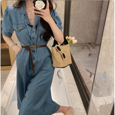데님롱원피스