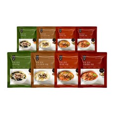 허닭식단 간편한끼 국밥 210g 4종 혼합 (육개장국밥/소고기무국국밥/차돌짬뽕국밥/미역국밥), 8개