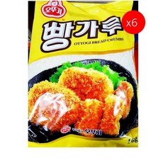 [더착한푸드]빵가루(오뚜기 1K) 6개 식자재마트 대용량 업소용 빵가루 마른빵가루 건식빵가루