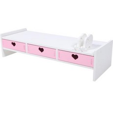 선반 액세서리용 모니터 스탠드 컴퓨터 데스크탑 정리함 노트북 라이저 화면 서랍, 0 Pink, 1개