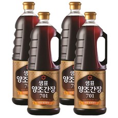 샘표 양조간장 701, 1.8L, 4개