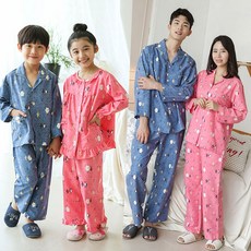 알콩단잠 가족잠옷 프렌즈 세미트윌 패밀리 파자마 (셔츠형)