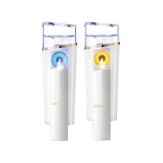 쿠스킨 N8 전동 LED 테라피 수분나노미스트+페이셜오투워터 60ml 미스트기, 블루, 페이셜 오투 워터 증정