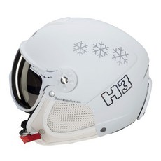 햄머 변색바이저헬멧HMR H3 131(SNOWFLAKE WHITE)