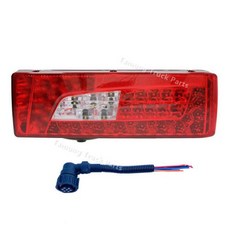 테일 램프 후미등 데루등 스카니아 트럭용 LED 콤비네이션 리어 RH LH 24V 트레일러 미등 OE 2380954 2241859 버저 포함, 1Pc RH with plug, 1개