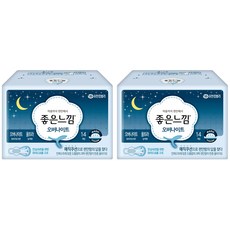 좋은느낌 울트라날개 생리대 오버나이트, 14개입, 2개