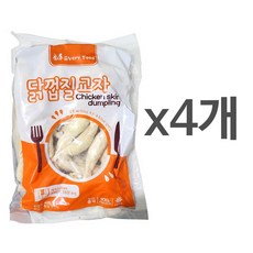 닭껍질말이닭껍질교자만두kg  냉동 닭껍질 교자 900g x 4개 닭껍질 안주 닭껍질만두 고소미치킨 아이스박스 기본제공 