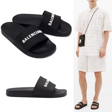 발렌시아가 파이신 로고 슬리퍼 565826 W1S80 1006