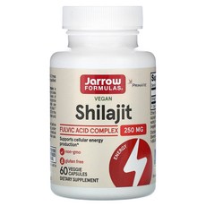 Jarrow mulas 자로우 포뮬러스 실라짓 실라지트 풀빅산 Shilajit컴플렉스 250mg 60캡슐, 1개, 60정
