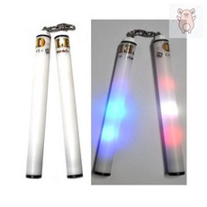 일프로- LED쌍절곤 1개 전신운동가능 플라스틱 성장발달도움 삼절곤 LED 쌍절곤 합기도 태권도 체육관 무술