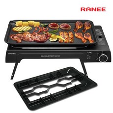 라니 가스와이드그릴 REWG-9400B (그릴+불판+멀티트레이+다리+가방) 캠핑용 가정용 야외용 업소용 바베큐그릴 썬버너 넓은그릴, 1개