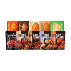 한끼통살 베스트 10팩세트 (소스5팩+그릴드5팩) - 소스 통살 허니소이 5팩, 그릴드 소이갈릭 5팩, 1개