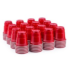 HAOZAN 100ct 2oz. Mini Red Shot Cups Disposable and Small Size Perfect for Party Tastings Sampl, 1개, 1개입, 56g